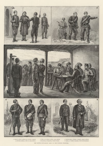 The Austro-Hungarian Army on the Turkish Frontier by Johann Nepomuk Schonberg